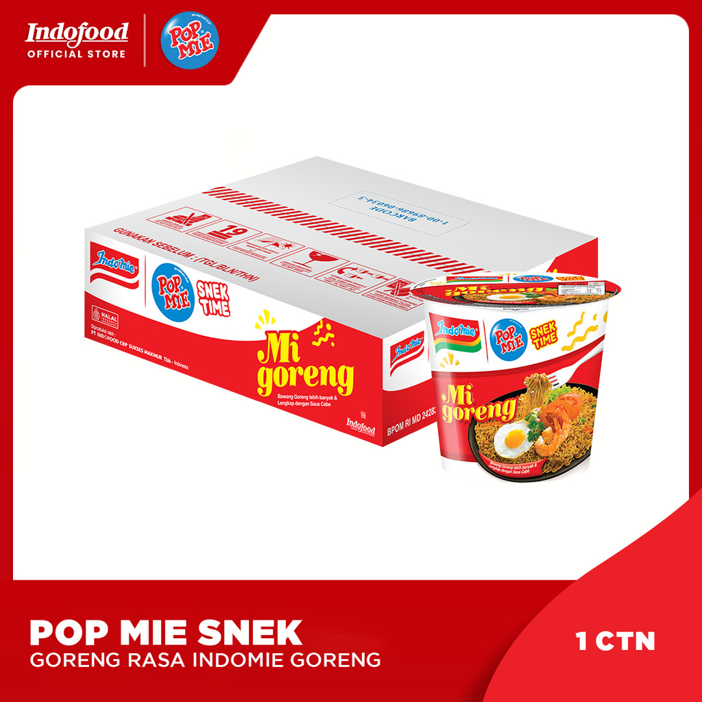 

CTN - Pop Mie Snek Goreng rasa Indomie Goreng 43 Gr