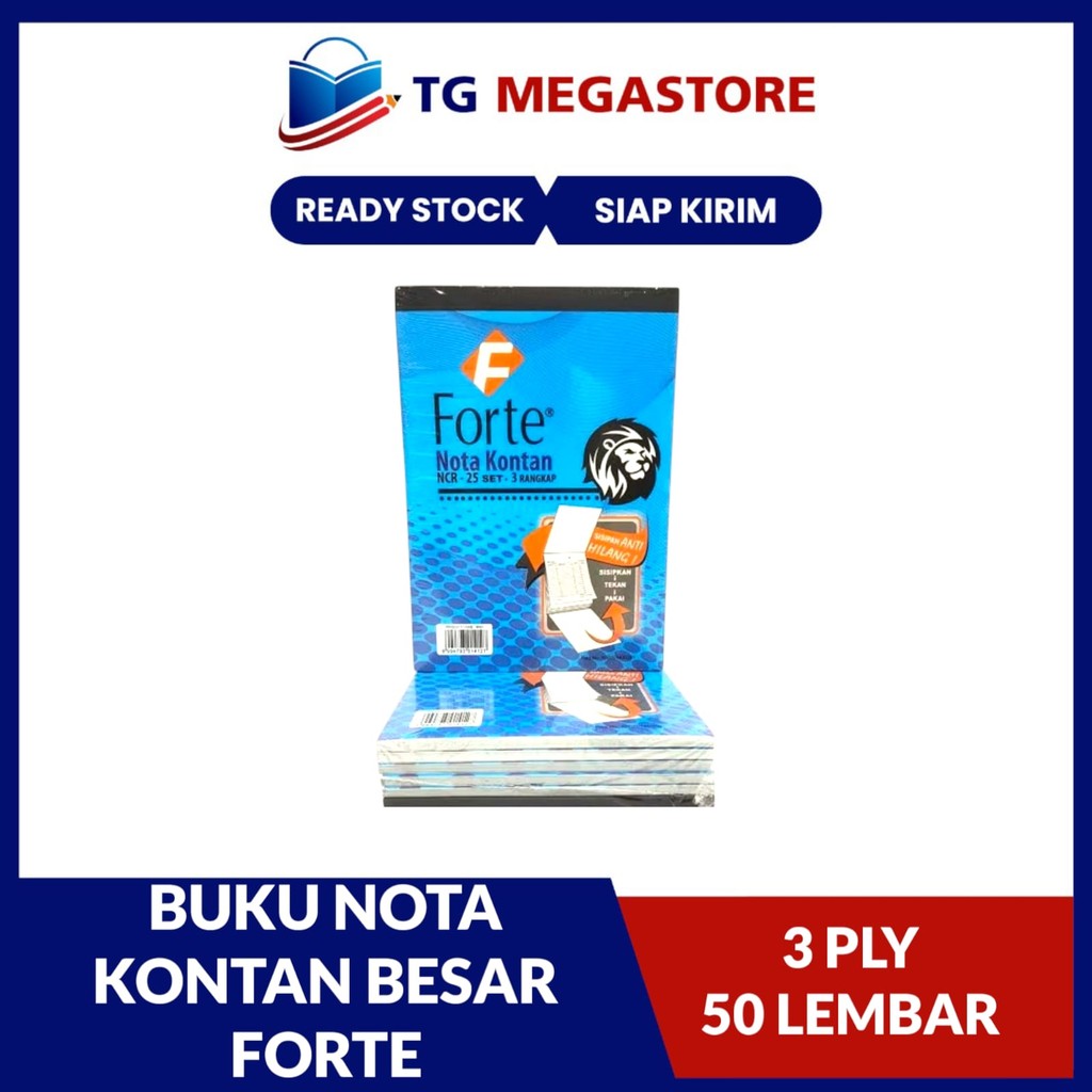 

Buku Nota Kontan Forte Besar 3ply 50 Lembar