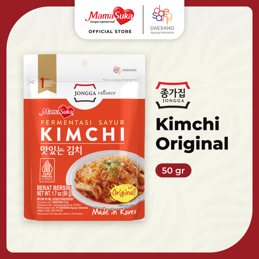 

Jongga - Kimchi Original 50 gr (Sample tidak dijual satuan)