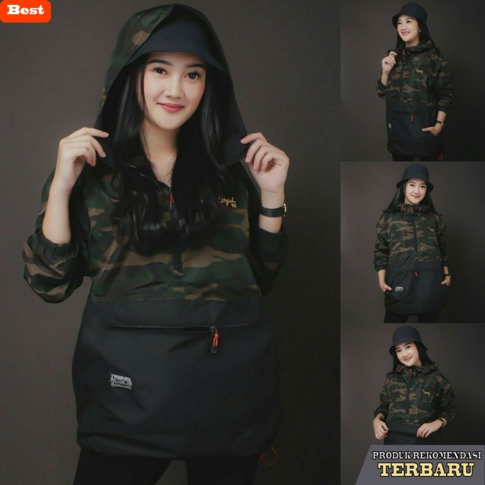 hoodie pria keren Jaket Pria Wanita Hoodie Cagoule Doraemon Loreng Army Terbaru Premium