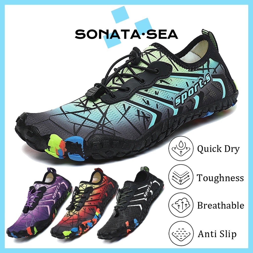 Sepatu Olahraga Sepatu Renang Anti Selip Sepatu Pantai Sepatu Poundfit Sepatu Air Cepat Kering Sol L