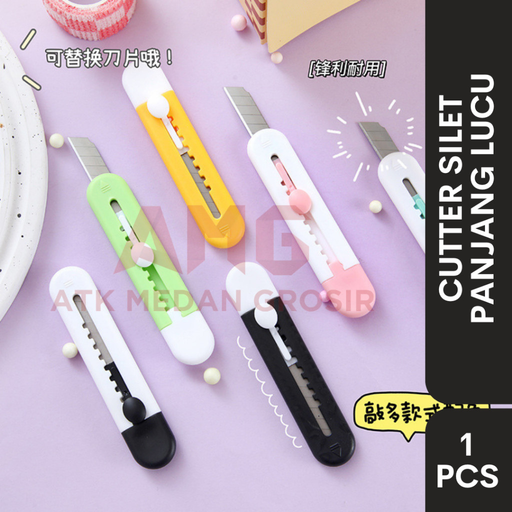 

PISAU SILET CUTTER MINI PANJANG PORTABLE PER PCS