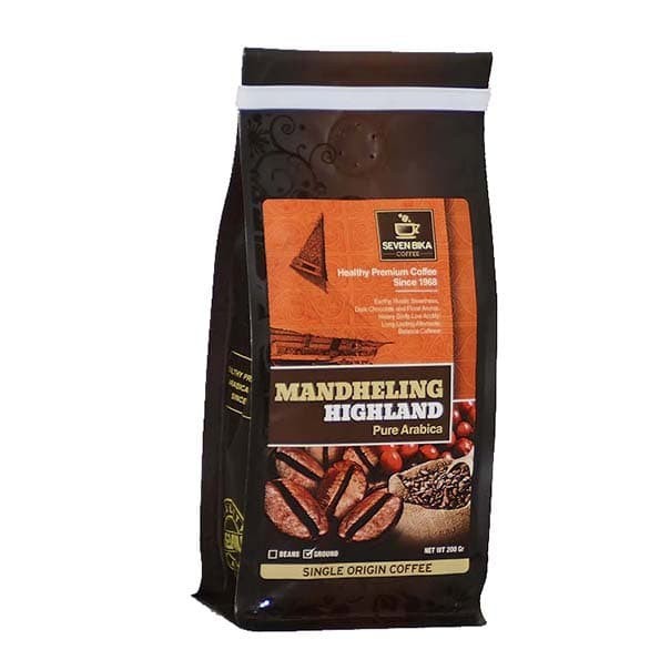 

[[Best Seller]] Kopi Seven Bika Mandheling Highland Pure Arabica 200 gr (Biji/Bubuk) - Biji