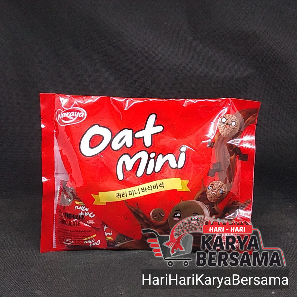 

MAKANAN RINGAN NARAYA OAT MINI COATED DARK CHOCOLATE BAG 180GR