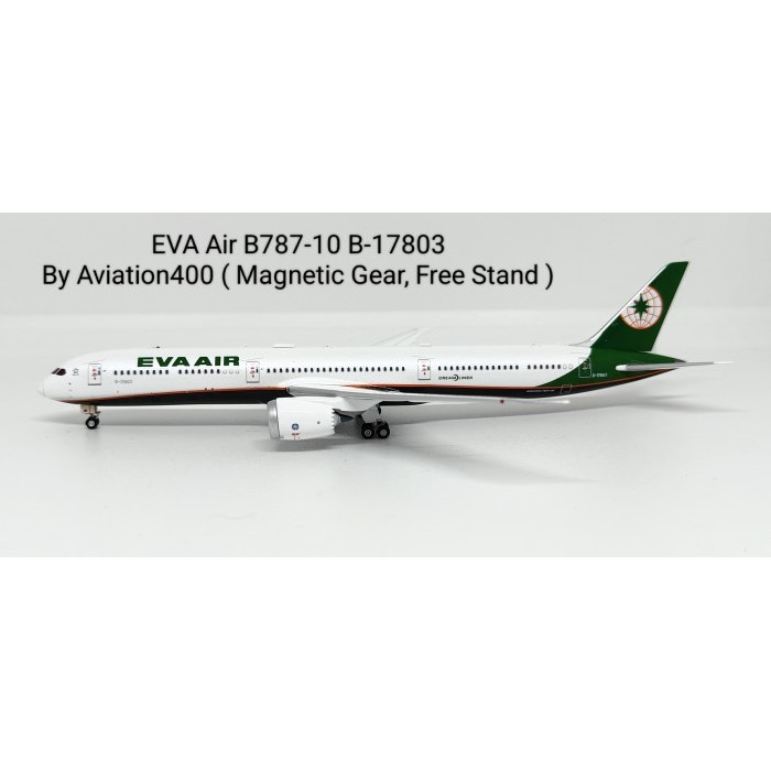 Pesawat Terbang EVA Air B787-10 B-17803  Aviation400 Diecast