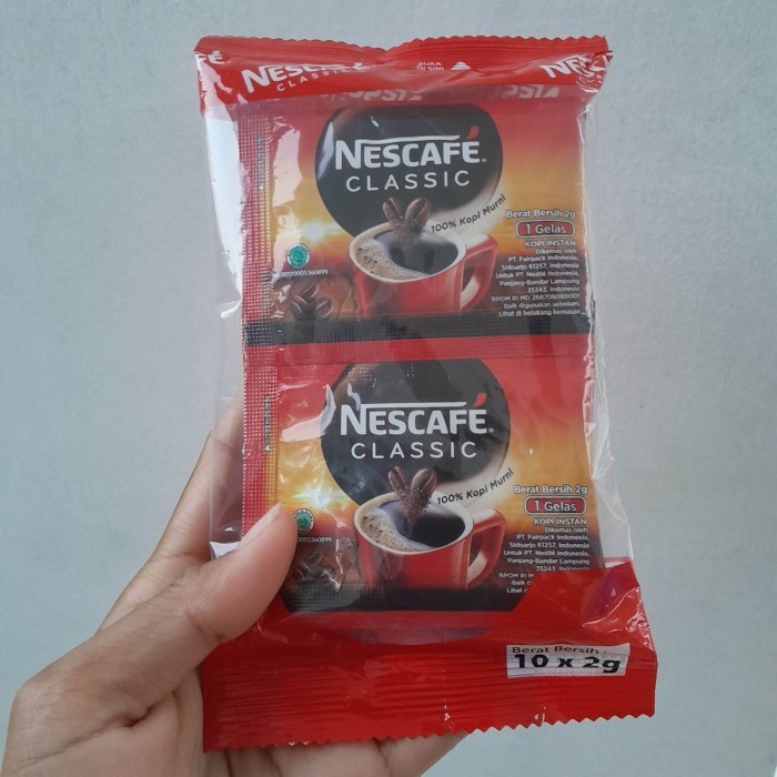 

New Item NESCAFE CLASSIC PACK ISI 10S (2G)