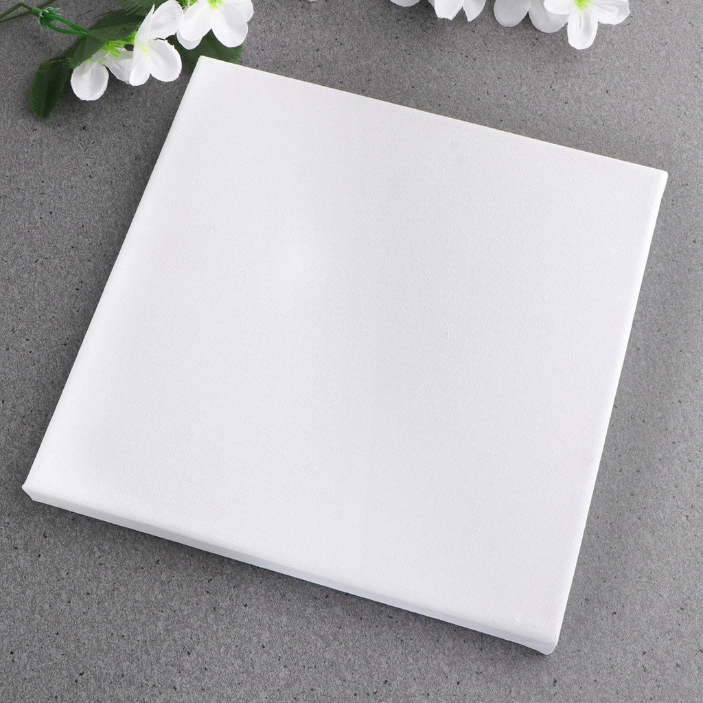

20 Pcs Oil Painting Canvas High Quality Cotton Stretched Artist Canvas Wood Frame Square Panel Art Supplies Paintings On Canvas