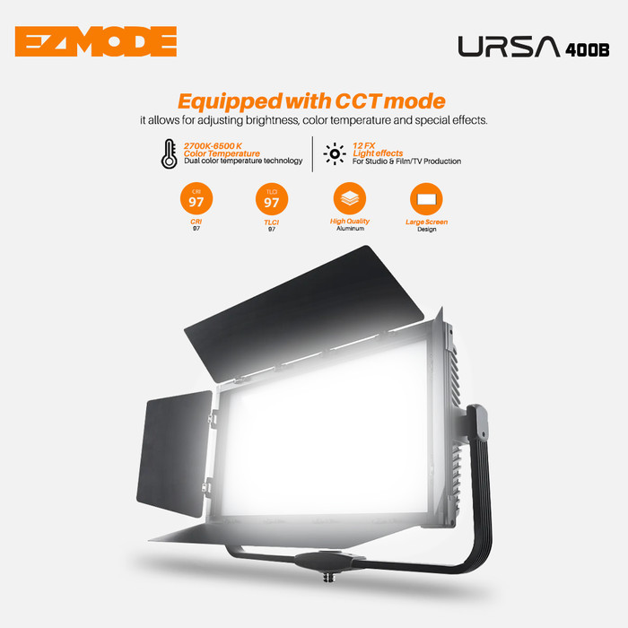 EZMODE URSA GK Panel-400B Light Panel Bi-Color for Studio Lighting