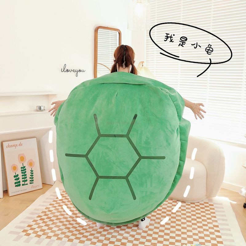 100cm Shell Plush Funny Turtle Shell Plush Toy Sleeping Bag Stuffed Soft Tortoise Pillow Cushion Hot