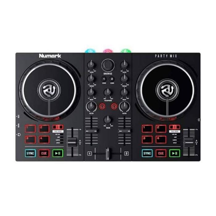 SALE - Numark Party Mix Mk2 - USB DJ Controller with Built In Lht Show Led Mixer