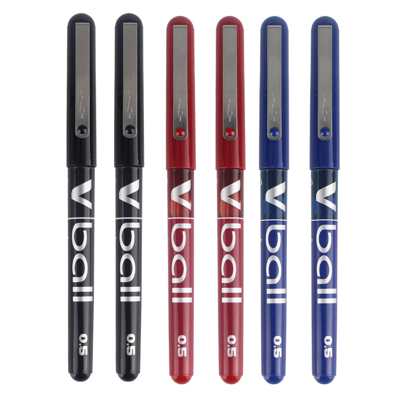 

6pcs/Lot PILOT BL-VB5 Straight Liquid Gel Pen 0.5mm Fine Ball Point Pen Business Office Writing Stationery School Supplies