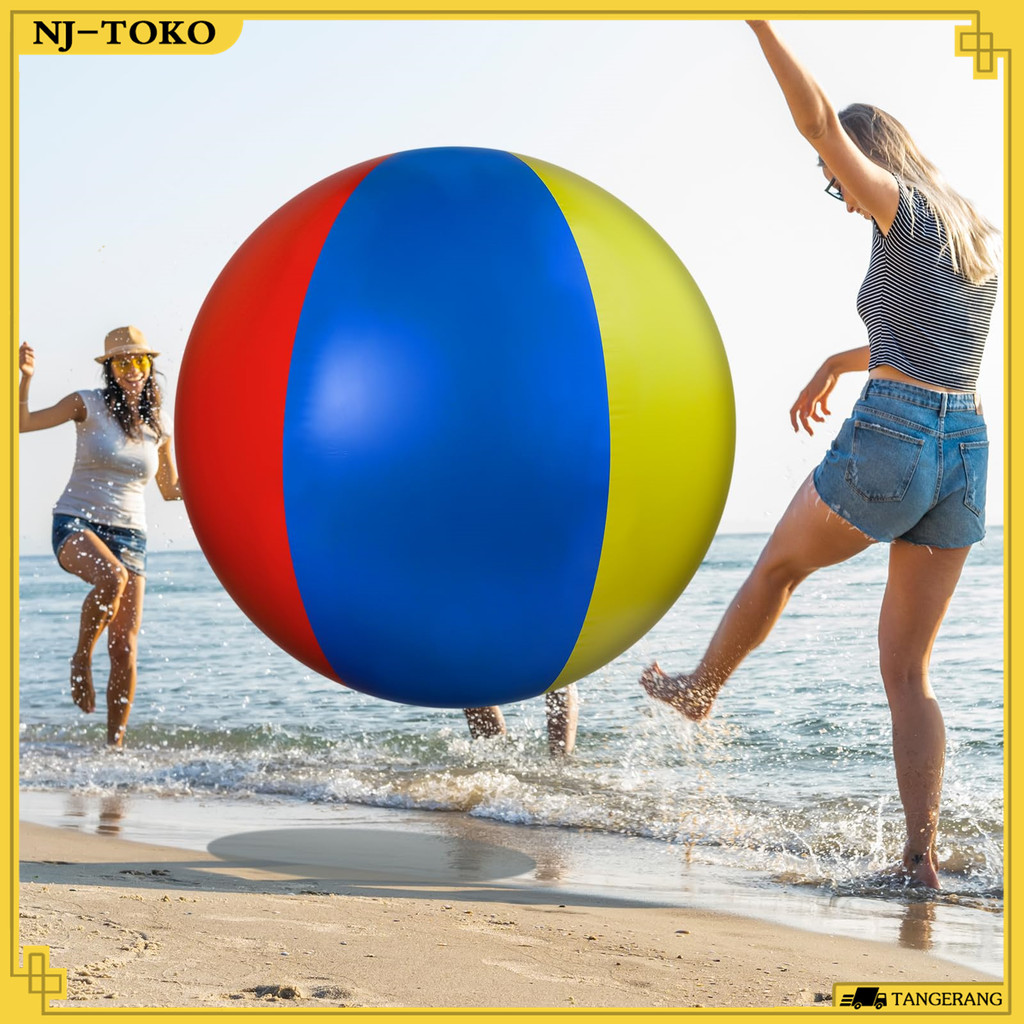 200CM Bola Pantai Jumbo PVC Bola Pantai Anak Inflatable Bola Pantai Besar Jumbo Kualitas Tinggi