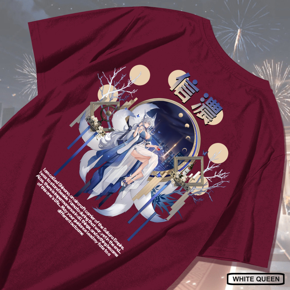 KAOS SHINANO AZUR LANE -  KAOS DISTRO PRIA & WANITA ANIME & GAME DESIGN SHINANO: DREAMS OF THE HAZY 