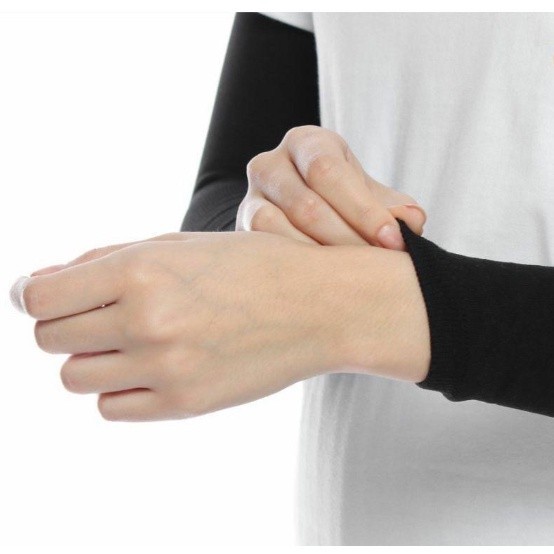 PROMO Manset Tangan Kaos Selengan Tanpa lubang jempol Lengan Panjang Deker Tangan Tebal Mangset Musl