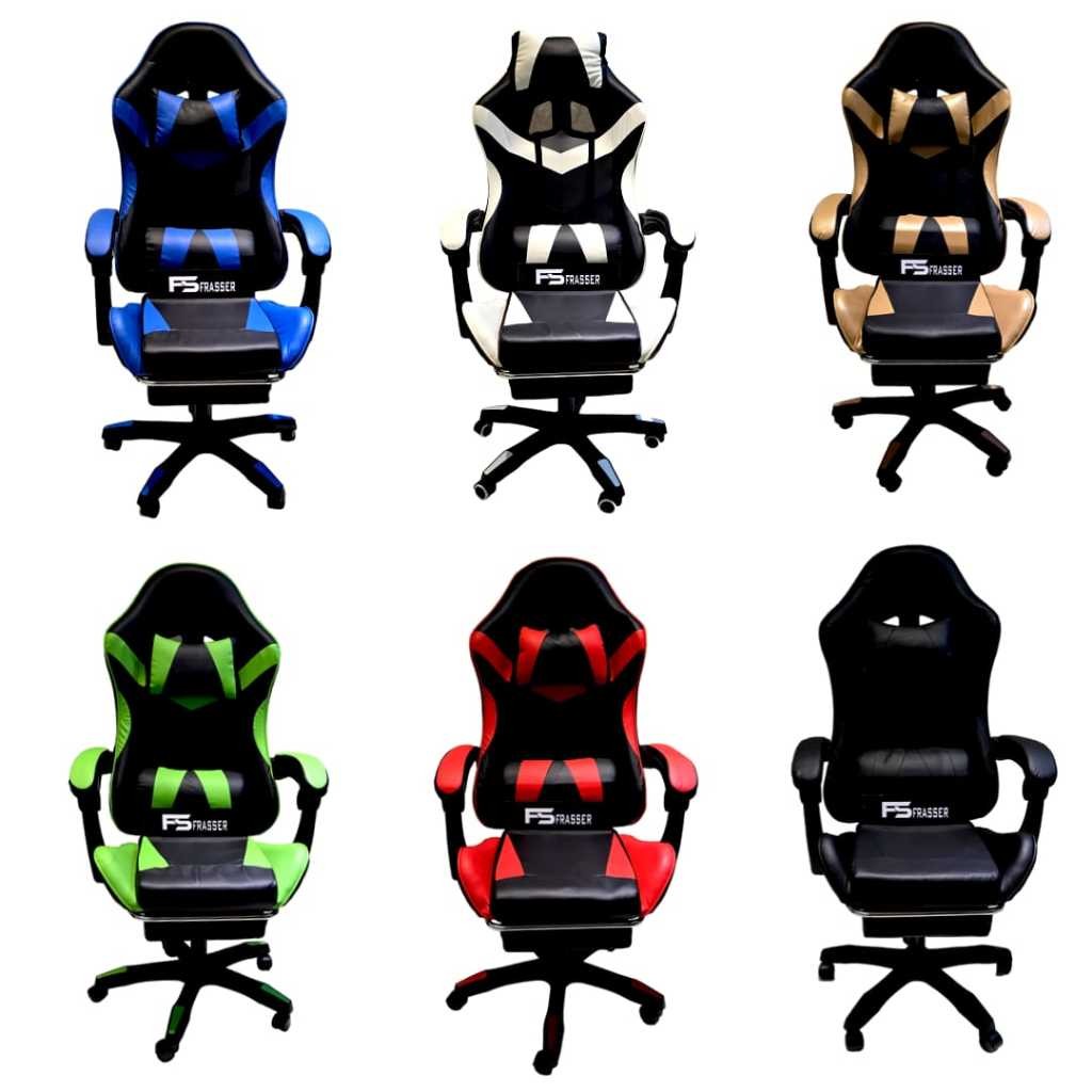 Frasser Kursi Gaming Gamer Kantor Direktur Kursi Kerja Hidrolik Putar Ergonomis KRSGM 01
