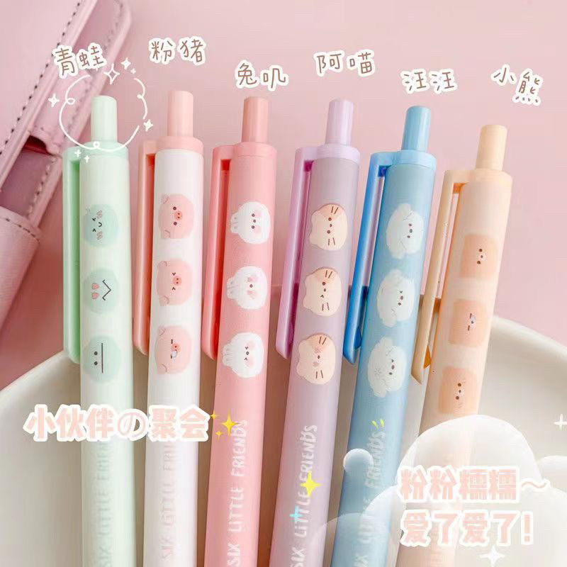 

GANGSASHOP ST33 Pulpen Gel 0.5Mm Warna Hitam Motif Kartun Binatang Lucu