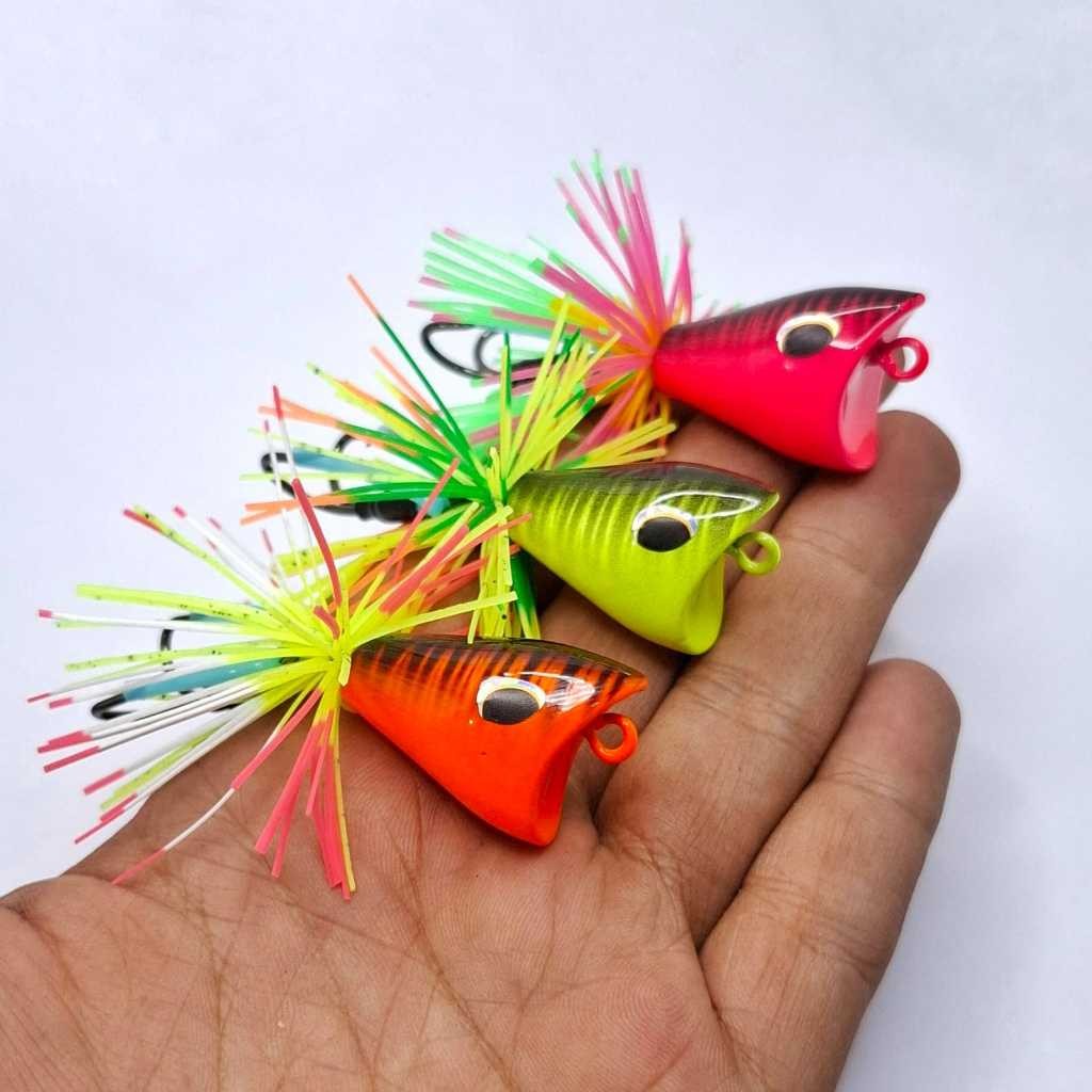 Umpan Casting Jaws Frog 3cm Untuk Toman Gabus Lure Pancing