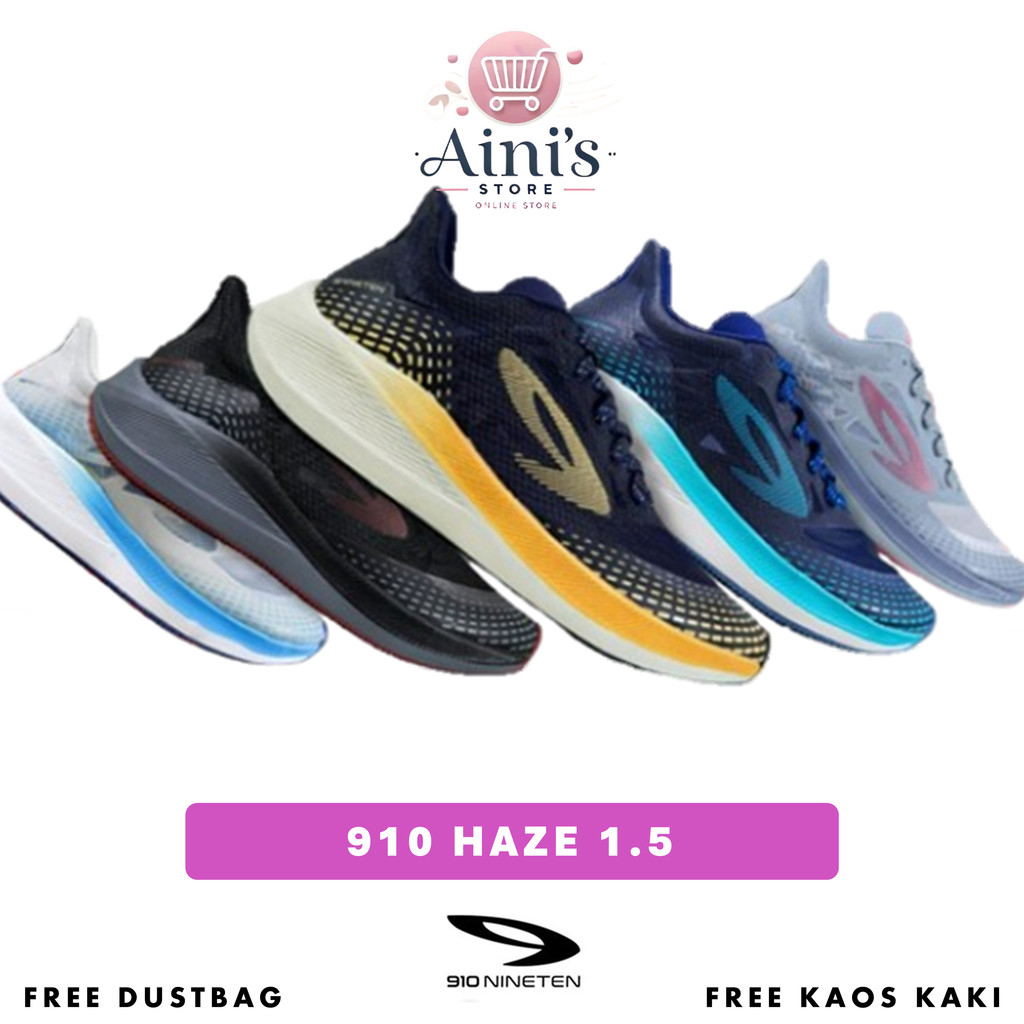 Sepatu Running 910 Nineten Haze 1.5 Original Sepatu Olahraga Lari Pria Wanita 910 Original