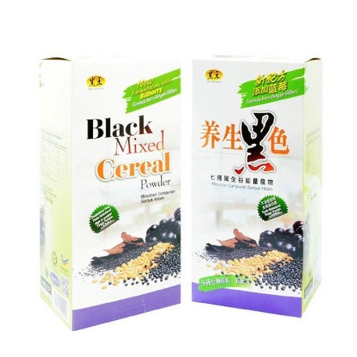 

Hei Hwang Black Mixed Cereal Powder / Minuman Sereal Biji Hitam 450gr