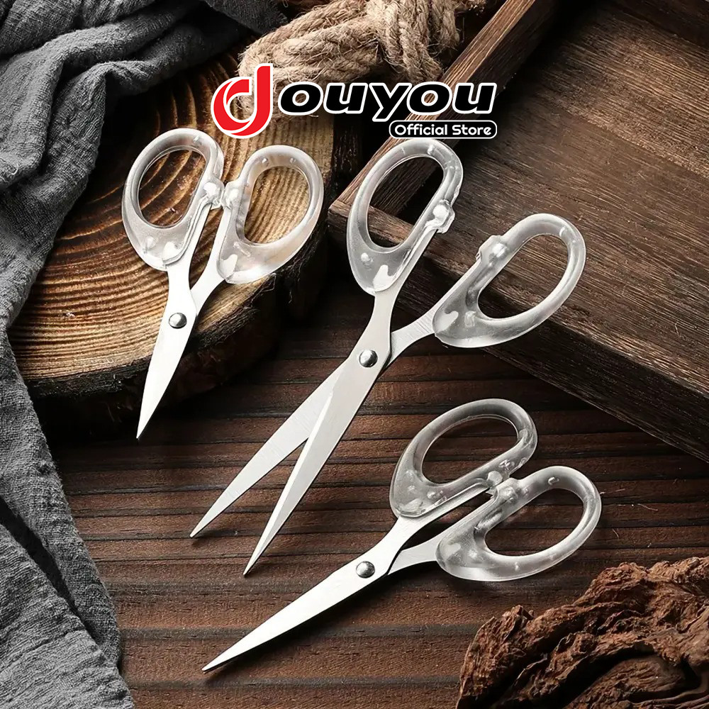 

Gunting Transparan Estetik Gunting Kertas Stainless Multipurpose Scissors Scrapbook ATK3015