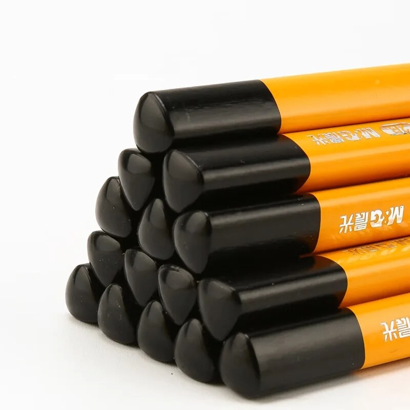 

(M&G) Bold 2B Triangular Wooden Pole Pose Pencil Exam Sketching Drawing Student Practice Pencil Children's Pose Pencil 12PCS