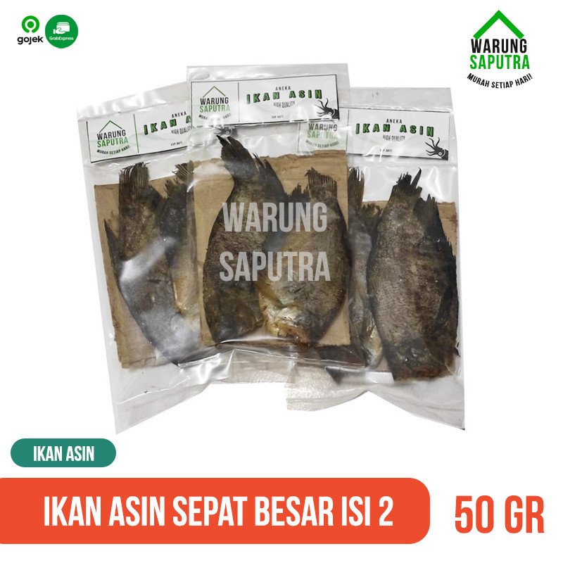 

PREMIUM Ikan Asin Sepat Besar Isi 2 cap WarungSaputra