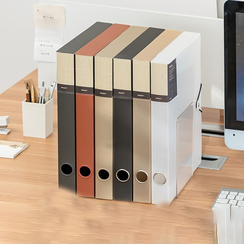 

Large-capacity plastic file box, document box, data box, file case, office supplies, accounting voucher box