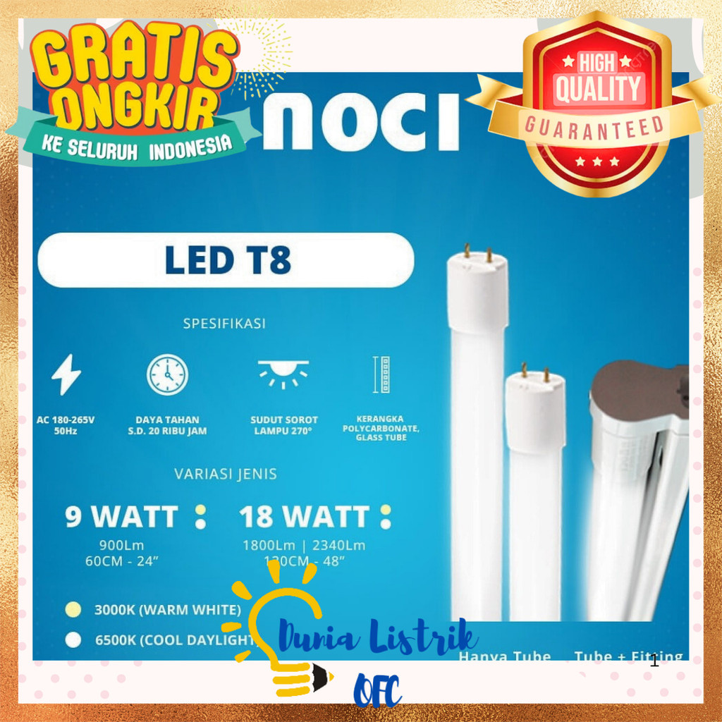 NOCI TL LED 18Watt 120cm TL LED MuRaH 120cm TL LED 18watt T8 Led 18watt