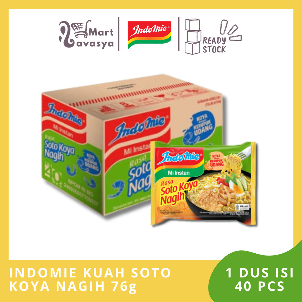 

INDOMIE MIE INSTANT SOTO KOYA NAGIH PCK 76g - 1 DUS - KOTA BANDUNG - LAVASYAMART