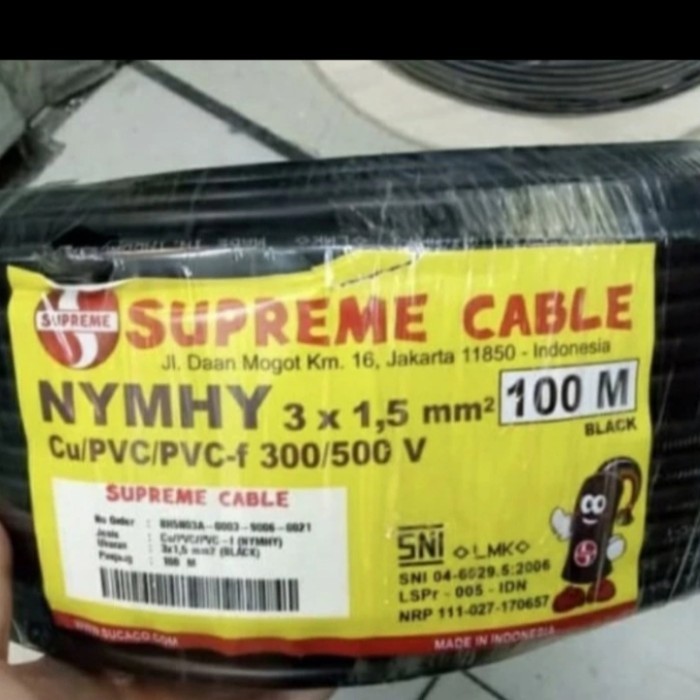 KABEL SERABUT 3X1,5 SUPREME NYMHY 100M