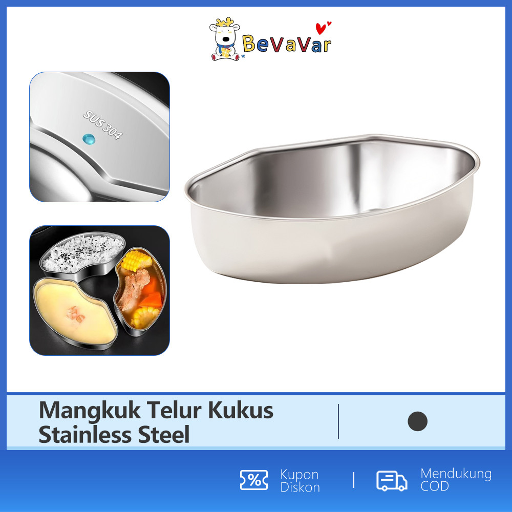 BEVAVAR Wadah Kukus Makanan Serbaguna Mangkok Kotak Kukus Panci Stainless Steel