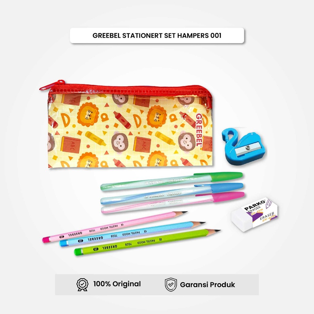 

Stationery Set Greebel Hampers 001 / Hadiah Untuk Anak / Hadiah Lomba / Bingkisan