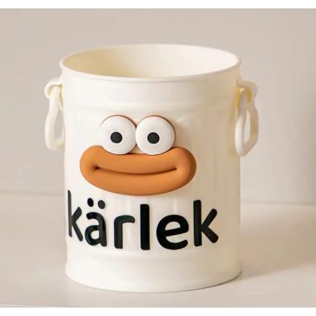 

Organizer Moerah~ Tempat Alat Tulis Wajah Lucu/Aesthetic Warna Warni Tempat Pensil Serbaguna Desktop/multifungsi Pen Holder/Tabung Desk Organizer Tong Besi - Putih