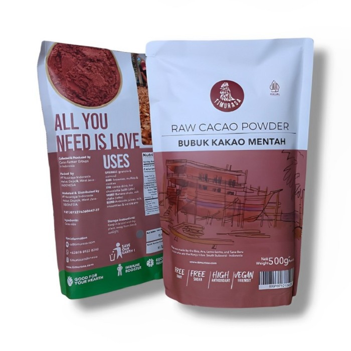 

Raw Cacao Powder Timurasa Bubuk Kakao Mentah 500 Gram