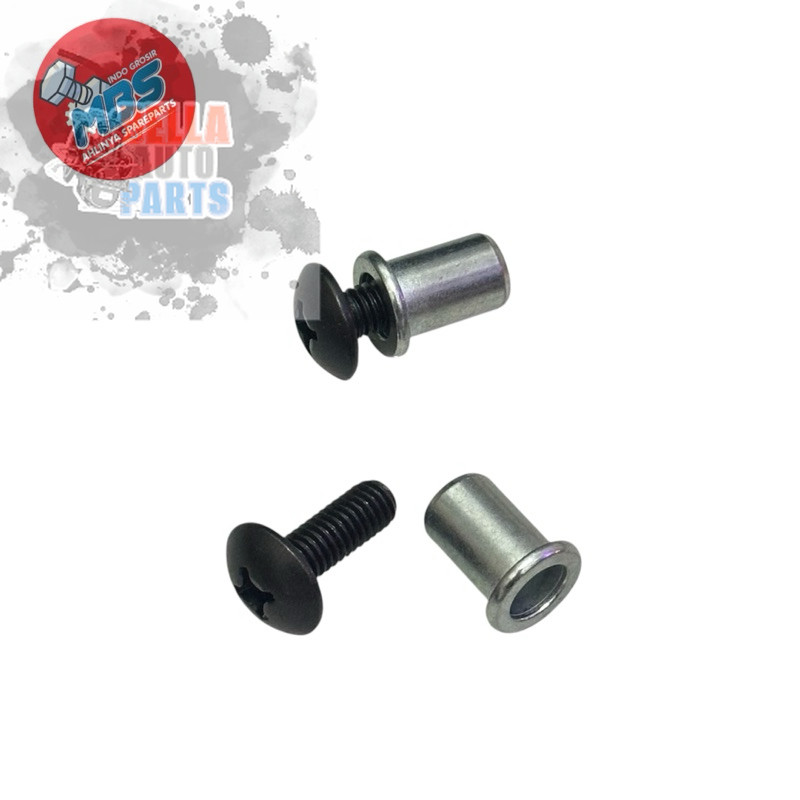 GROSIR MUR BOSH DRAT M6 BAUT 10 NUTS BOS BUSING TOPI ORI