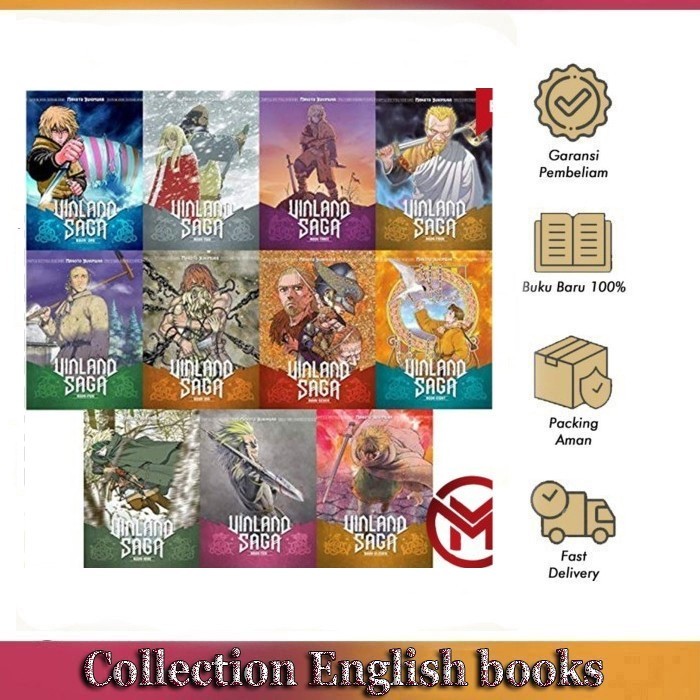 Komik Manga: Vinland Saga Volume 1-13 Complete Manga English