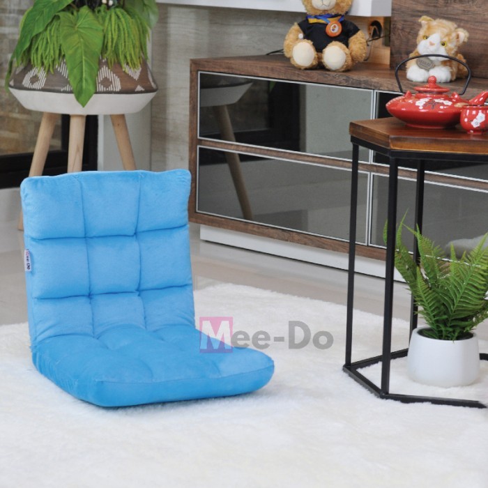Mee-Do Kursi Lantai Tatami / Kursi Lipat / Kursi Lesehan / Sofa Lantai Besi Chairs - Biru