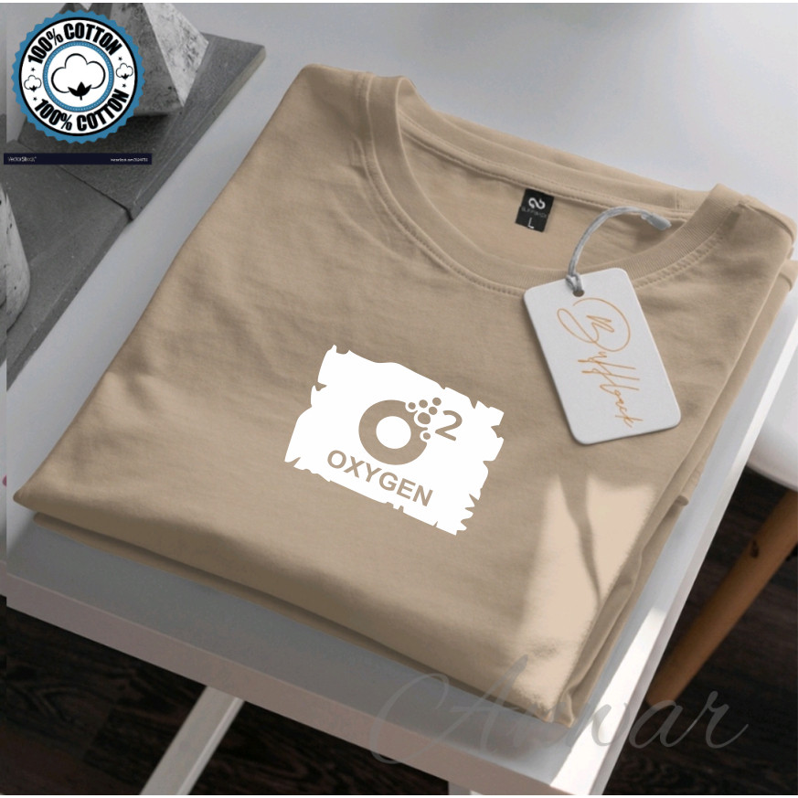 Kaos O2 Oxigen Flash Logo Putih Baju Lelaki Pria Wanita Dewasa Size S-XXL Motif Kualitas Premium