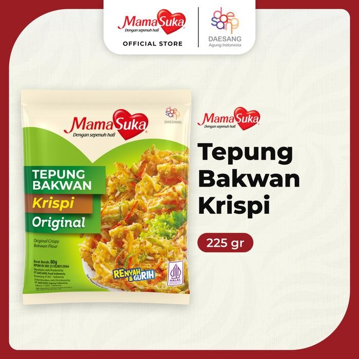 

MamaSuka Tepung Bakwan Krispi 225gr Original / Mama Suka Tepung Bakwan Orii 225 gr