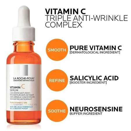 La Roche-Posay Pure Vitamin C10 Serum 30ML  |    La Roche Posay