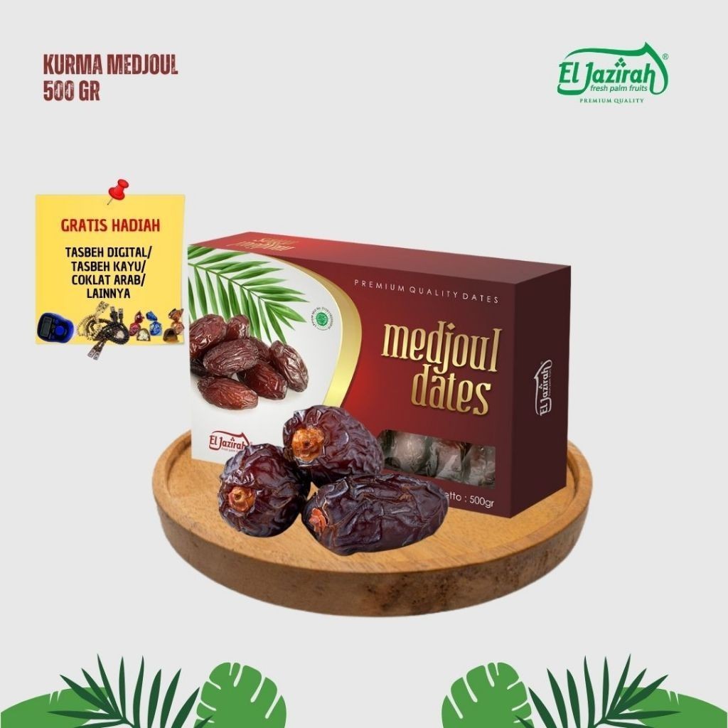 

Kurma Medjoul Palestina Jumbo 500gram Premium El Jazirah