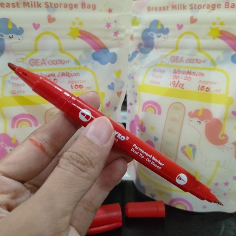 

Spidol dan Pulpen kantong asi, Spidol Permanent Marker, Pulpen Permanent Marker