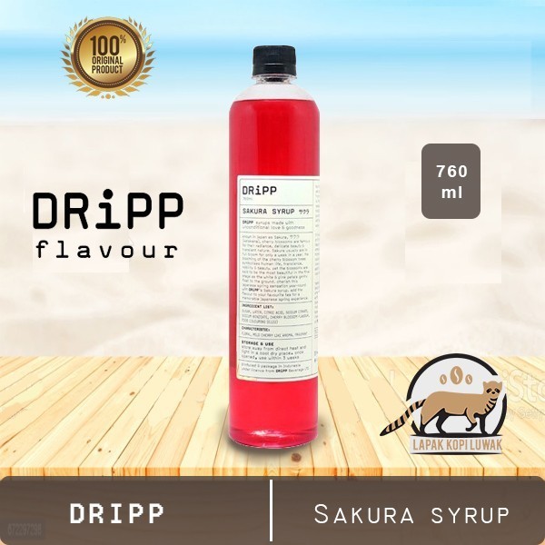 

Syrup DRiPP caramel hazelnut vanilla pandan Palm Sugar - Sirup - Sakura
