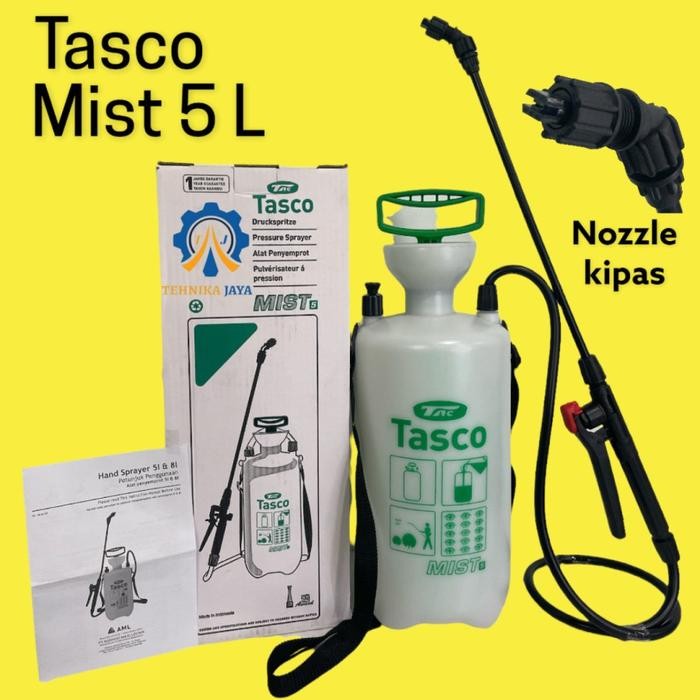 

Alat Semprot Sprayer TASCO 5 LITER Semprotan Hama Atau Desinfektan - Putih Set Kuning - STANDART