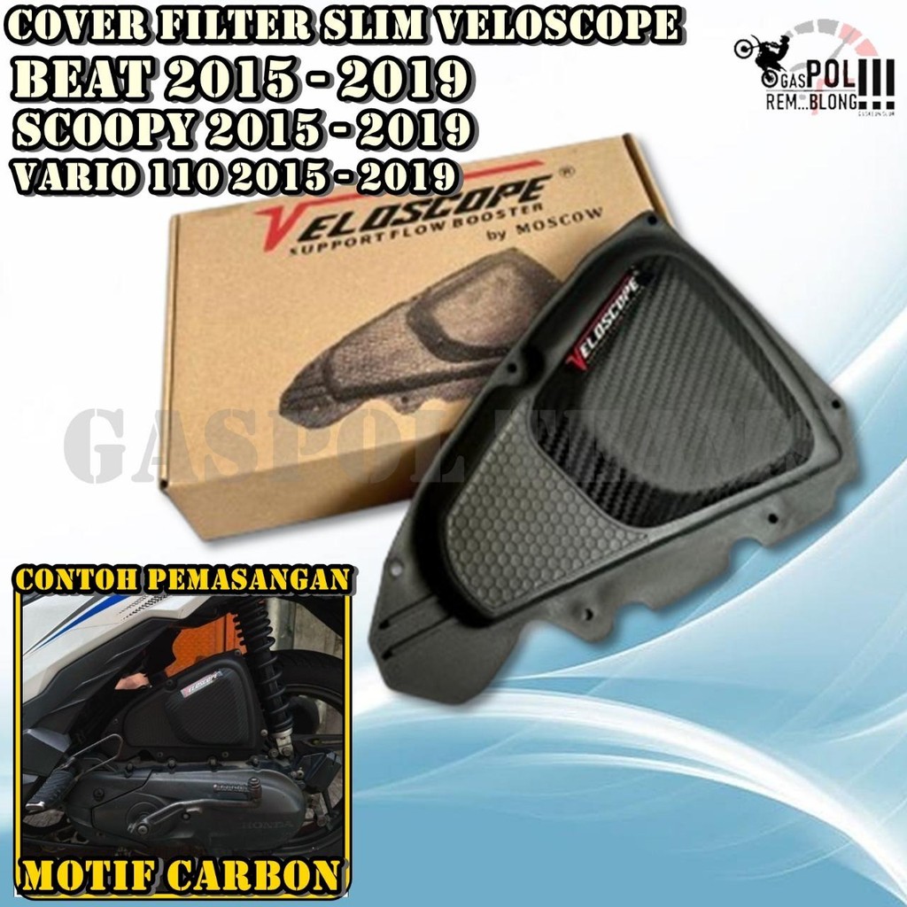 COVER TUTUP FILTER BEAT NEW FI ESP ECO POP STREET VARIO 110 FI  SCOOPY NEW 2015 - 2020 MODEL SLIM
