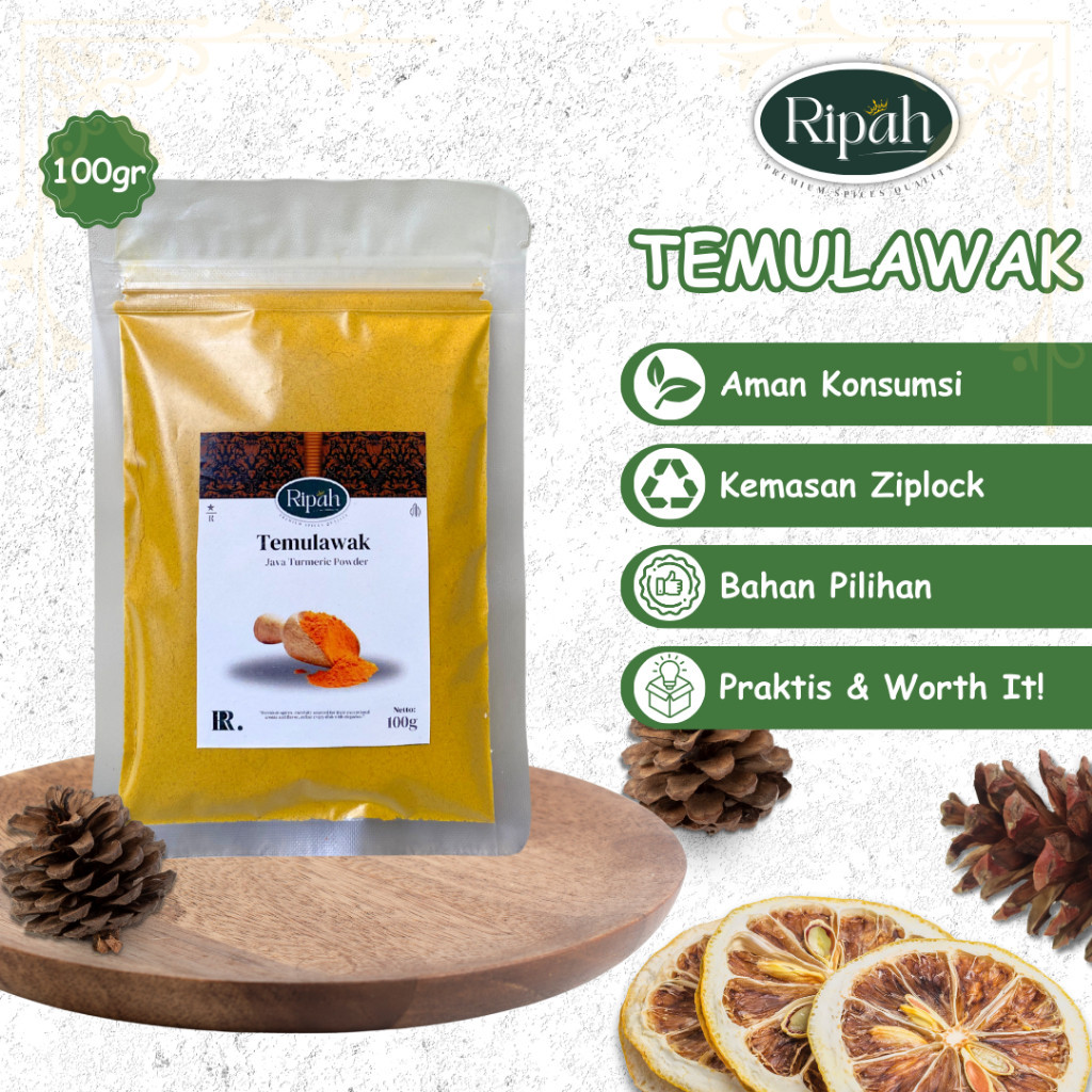 

100gr Temulawak Bubuk / Ground Java Turmeric / Rempah / RipahRempah PREMIUM