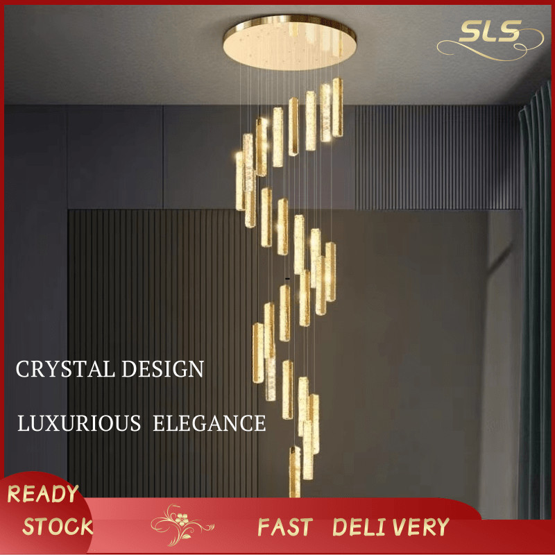 Lampu Tangga Lampu Estetik Ruang Tamu Lampu Gantung Teras Kristal Mewah Modern Aesthetic Lampu Hias 