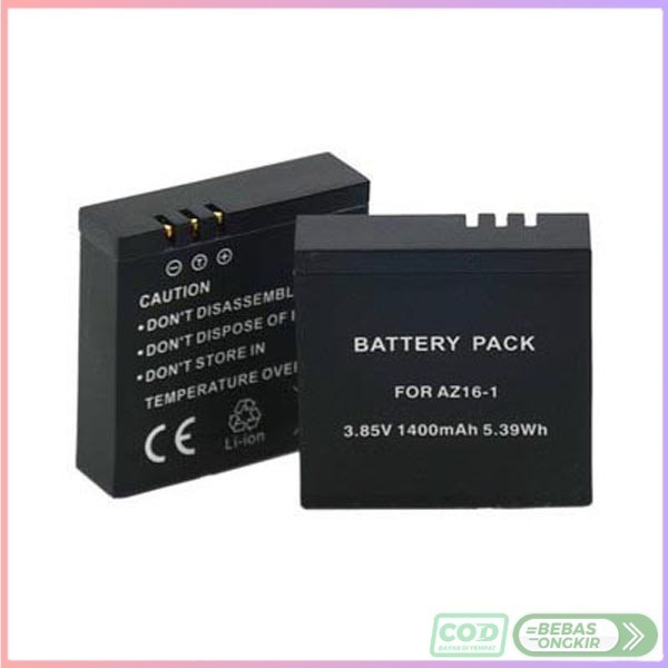 Baterai Xiaomi Yi 2 4K 1400mAh - AZ16-1