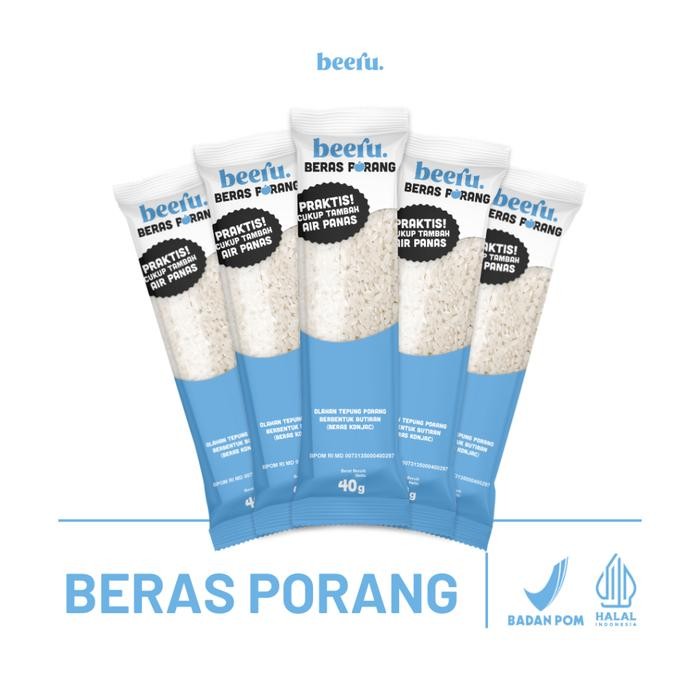 

NEW SALE!~ [Terlaris] Beeru Beras Porang Sachet Isi 5 - Shirataki Konjac Rice