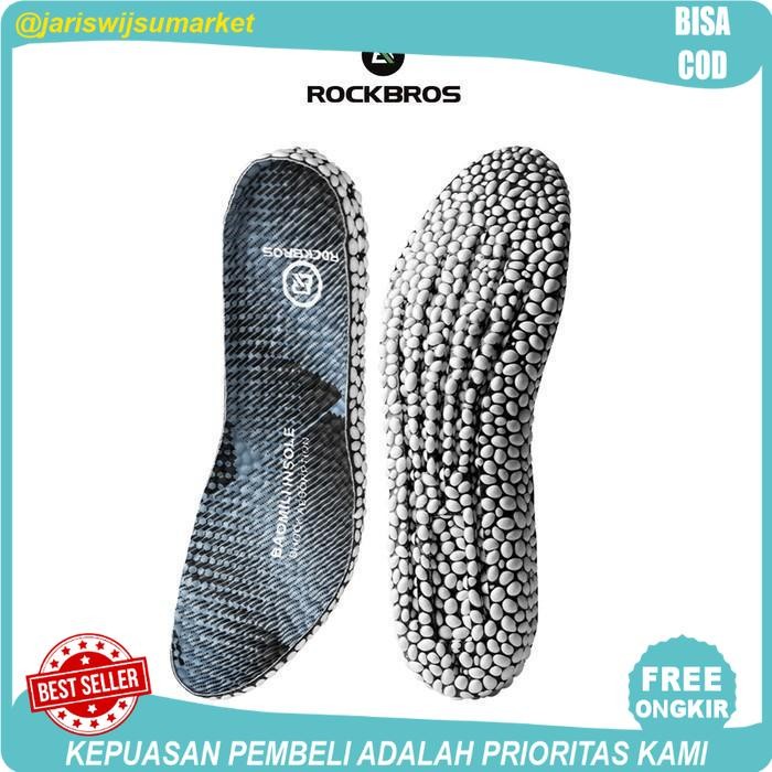 sol dalam sepatu ROCKBROS D20 sport insole shoes shock cushion empuk - S (35-36)